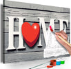 Quadro-fai-da-te--Home-with-Red-Heart