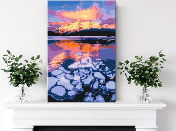 Quadro-fai-da-te-Lake-Minnewanka