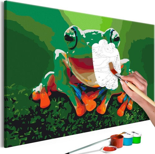 Quadro-fai-da-te-Laughing-Frog