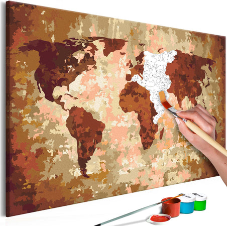 Quadro-fai-da-te-Mappamondo-(colori-della-terra)