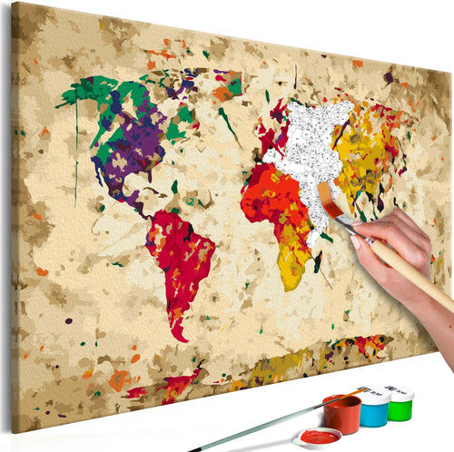 Quadro-fai-da-te-Mappamondo-(macchie-variopinte)