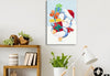 Quadro-fai-da-te-Penguin-With-a-Gift