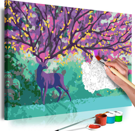 Quadro-fai-da-te--Purple-Deer