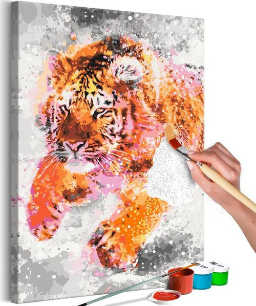 Quadro-fai-da-te-Running-Tiger
