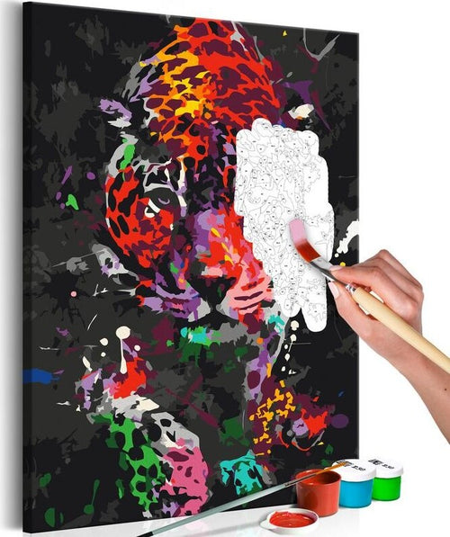 Quadro-fai-da-te-Spotted-Leopard