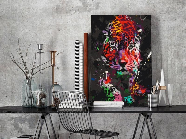 Quadro-fai-da-te-Spotted-Leopard