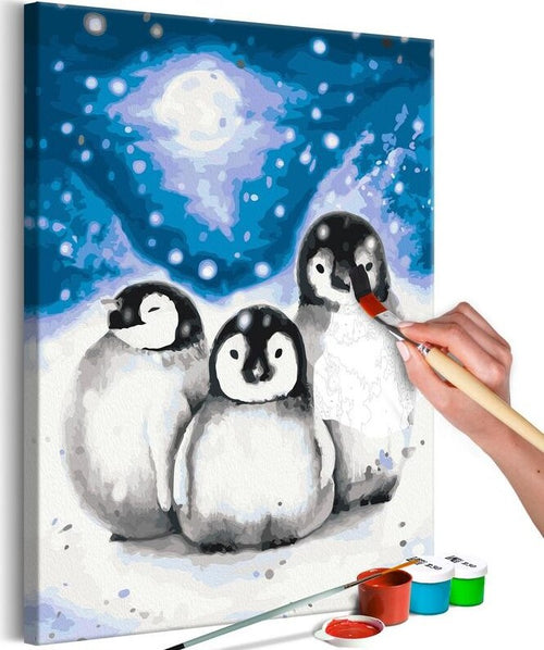 Quadro-fai-da-te-Three-Penguins