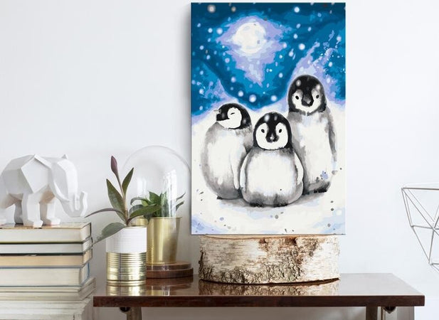 Quadro-fai-da-te-Three-Penguins