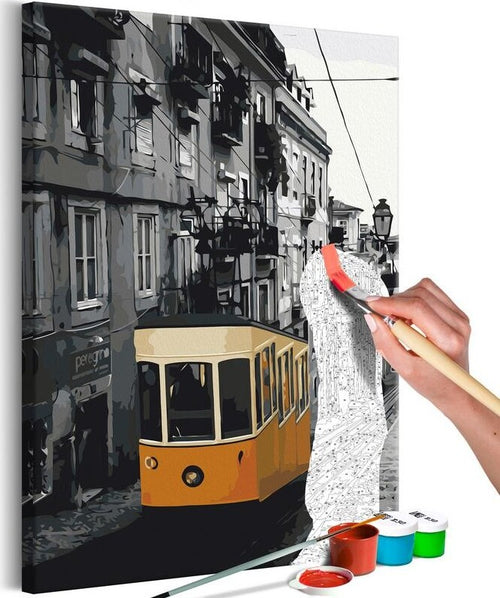 Quadro-fai-da-te-Tram-in-Lisbon