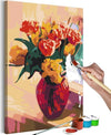 Quadro-fai-da-te-Tulips-in-Red-Vase