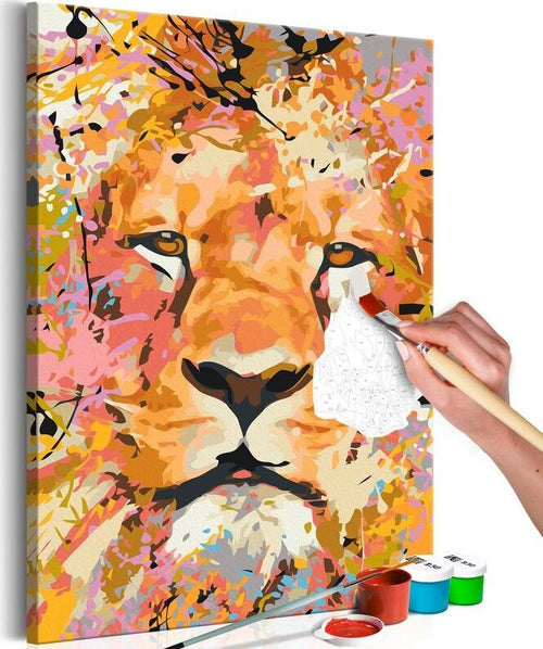 Quadro-fai-da-te-Watchful-Lion