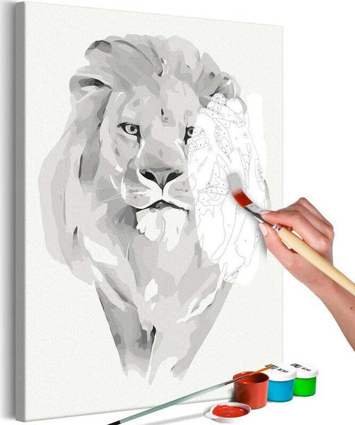 Quadro-fai-da-te-White-Lion