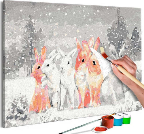 Quadro-fai-da-te-Winter-Bunnies