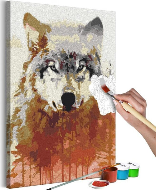 Quadro-fai-da-te-Wolf-and-Forest