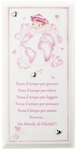 QUADRO FESTONE NASCITA UN MONDO DI FELICITA' ACCA B.60R.2