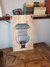 Quadro Il Legno con Vaso In Rilievo In Ferro Battuto Nero Quadro Shabby 51 X 30,5 Cm Design Country Casa e cucina/Decorazioni per interni/Arte/Poster e stampe Ideart - Valdilana, Commerciovirtuoso.it