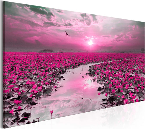 Quadro-Lilies-and-Sunset-(1-Part)-Narrow