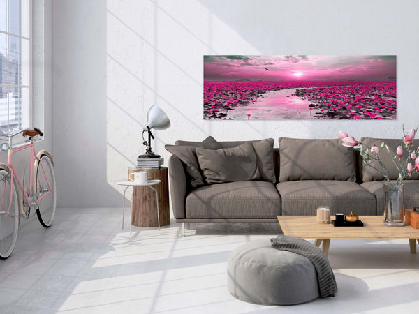 Quadro-Lilies-and-Sunset-(1-Part)-Narrow