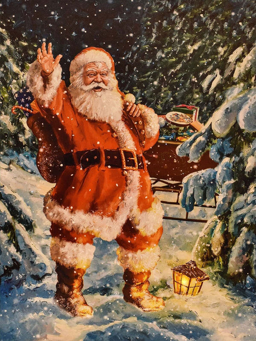 Quadro Luminoso Babbo Natale con nanoled a luce calda 30 x 40 cm Casa e cucina/Decorazioni per interni/Addobbi e decorazioni per ricorrenze/Decorazioni natalizie/Ghirlande e corone MagiediNatale.it - Altamura, Commerciovirtuoso.it