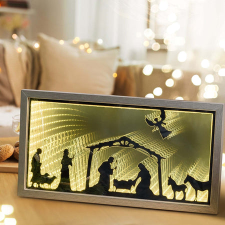 Quadro luminoso con Natività led decorazione Natalizia bifacciale h 22 cm Casa e cucina/Decorazioni per interni/Addobbi e decorazioni per ricorrenze/Decorazioni natalizie/Luci natalizie/Catene luminose per esterni MagiediNatale.it - Altamura, Commerciovirtuoso.it