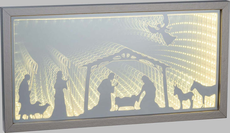 Quadro luminoso con Natività led decorazione Natalizia bifacciale h 22 cm Casa e cucina/Decorazioni per interni/Addobbi e decorazioni per ricorrenze/Decorazioni natalizie/Luci natalizie/Catene luminose per esterni MagiediNatale.it - Altamura, Commerciovirtuoso.it