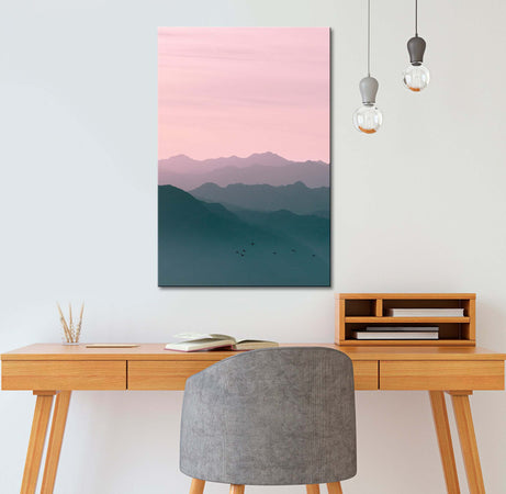 Quadro-Mountain-At-Sunrise-(1-Part)-Vertical