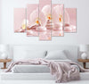 Quadro-Multipannello-Orchidea-a-fiore-rosa