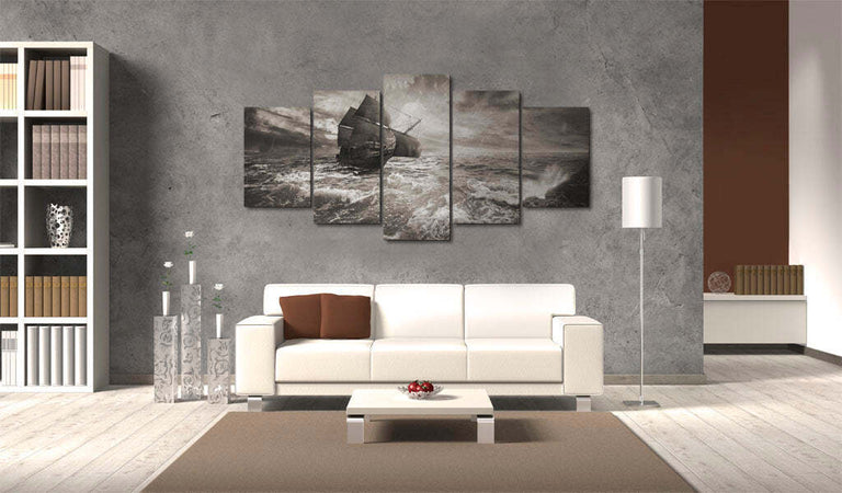 Quadro-Nave-durante-una-tempesta