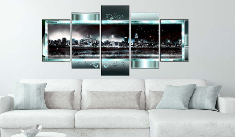 Quadro-New-York-turchino:-Notte-stellata