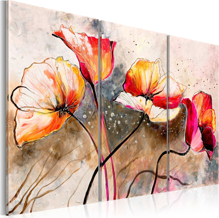 Quadro-Papaveri-frustati-dal-vento