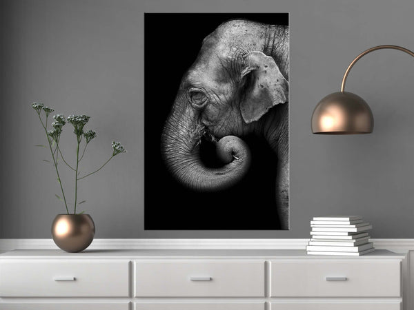 Quadro-Portrait-of-Elephant-(1-Part)-Vertical