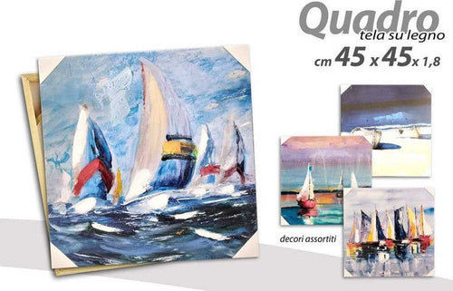 Quadro Quadretto Decorativo 45x45x1,8cm Tela Su Legno Deluxe Decori Ass 806810 Casa e cucina/Organizzazione interni/Contenitori e barattoli da cucina/Vasetti e barattoli per conserve/Barattoli Trade Shop italia - Napoli, Commerciovirtuoso.it