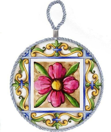 Quadro Quadretto Piastrella In Ceramica Porcellana Tondo 16 Cm 6 Decori 828928 Casa e cucina/Decorazioni per interni/Arte/Poster e stampe Trade Shop italia - Napoli, Commerciovirtuoso.it