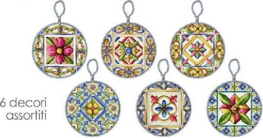 Quadro Quadretto Piastrella In Ceramica Porcellana Tondo 16 Cm 6 Decori 828928 Casa e cucina/Decorazioni per interni/Arte/Poster e stampe Trade Shop italia - Napoli, Commerciovirtuoso.it