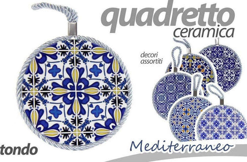 Quadro Quadretto Piastrella Ornamentale In Ceramica Tondo 11cm Decori Ass 730672 Casa e cucina/Decorazioni per interni/Arte/Poster e stampe Trade Shop italia - Napoli, Commerciovirtuoso.it