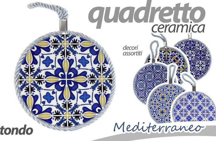 Quadro Quadretto Piastrella Ornamentale In Ceramica Tondo 11cm Decori Ass 730672 Casa e cucina/Decorazioni per interni/Arte/Poster e stampe Trade Shop italia - Napoli, Commerciovirtuoso.it