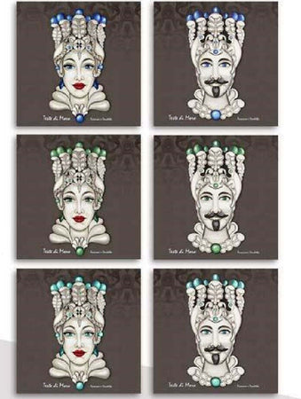 Quadro Quadretto Testa Di Moro Tela Su Legno 45x45x1,8cm Vari Decori Moro 820076 Casa e cucina/Decorazioni per interni/Arte/Poster e stampe Trade Shop italia - Napoli, Commerciovirtuoso.it