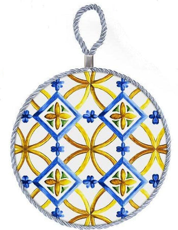 Quadro Quadretto Tonda 18cm Ceramica Terra D'amuri Con Cordino Decori Ass. 816543 Casa e cucina/Decorazioni per interni/Arte/Poster e stampe Trade Shop italia - Napoli, Commerciovirtuoso.it