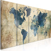 Quadro-Retro-Map-(5-Parts)-Narrow