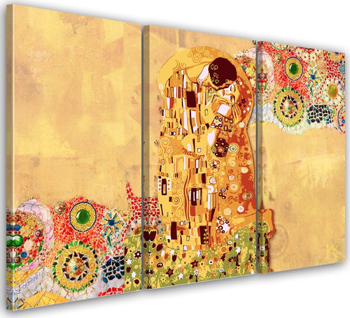 Quadro-su-tela-3-pannelli,-Adempimento-di-una-donna-astrazione