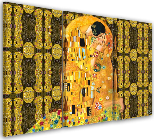 Quadro-su-tela-3-pannelli,-Adempimento-di-una-donna-astrazione