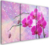 Quadro-su-tela-3-pannelli,-Astrazione-orchidea-essenziale