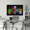 Quadro-su-tela-3-pannelli,-Console-di-gioco