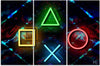 Quadro-su-tela-3-pannelli,-Giochi-per-computer