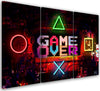 Quadro-su-tela-3-pannelli,-Gioco-sul-giocatore