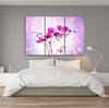 Quadro-su-tela-3-pannelli,-Orchidea-essenziale