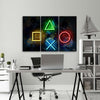 Quadro-su-tela-3-pannelli,-Pulsanti-per-il-controller