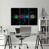 Quadro-su-tela-3-pannelli,-Pulsanti-per-il-controller