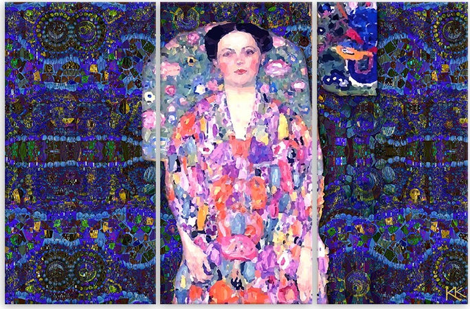 Quadro-su-tela-3-pannelli,-Ritratto-di-Eugenia-Primaves