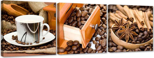 Quadro-su-tela-3-pezzi-Caffè-e-cannella